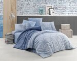 Parure de lit bleue CARIN 240 x 220 cm