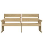 vidaXL Mobilier de salle à manger de jardin 3 Pièces Bois de pin imprégné