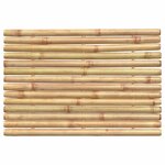vidaXL Tapis de bain 2 Pièces 50x35 cm bambou