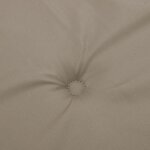 vidaXL Coussin de banc de jardin taupe 200x50x4 cm tissu oxford
