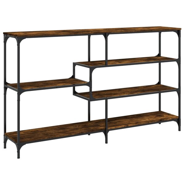 vidaXL Table console chêne fumé 160x32x95 cm bois d'ingénierie