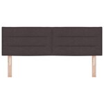 vidaXL Tête de Lit Design Lignes Marron Foncé 160 cm Tissu