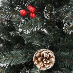 vidaXL Sapin de Noël artificiel avec support Vert 210 cm PVC
