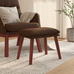 vidaXL Repose-pied Marron 45x29 5x35 cm Similicuir