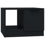vidaXL Table basse noir 50x50x36 cm bois d'ingénierie