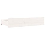 vidaXL Cadre de lit sans matelas avec tiroirs blanc 200x200 cm