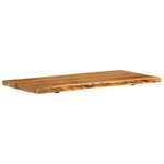 vidaXL Dessus de meuble-lavabo de salle de bain Acacia 114x52x4 cm