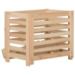 vidaXL Boîte à pommes de terre 60x40x50 cm Bois de pin solide
