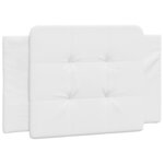 vidaXL Lit avec matelas blanc 100x200 cm similicuir