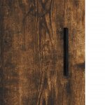 vidaXL Armoire murale chêne fumé 60x31x70 cm bois d'ingénierie