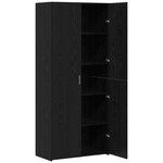 vidaXL Buffet haut Chêne noir 40x42.5x185 cm Bois