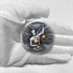 Pièce de monnaie en Argent 5 Dollars g 62.2 (2 oz) Millésime 2023 Robert Lewandowski WINNER