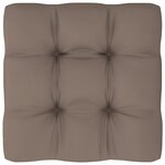 vidaXL Pouf palette de jardin noir bois de pin imprégné