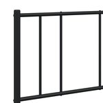 vidaXL Cadre de lit métal sans matelas avec pied de lit noir 160x200cm
