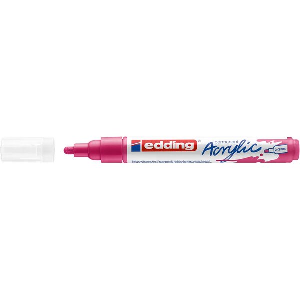 Marqueur acrylique moyen 5100 telemagenta 2-3 mm EDDING