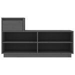 vidaXL Armoire à chaussures Gris 110x34x61 cm Bois de pin massif