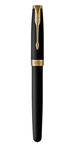 PARKER Sonnet Stylo roller noir mat  Recharge noire pointe fine  Coffret cadeau