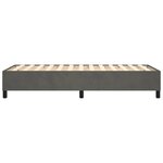 vidaXL Cadre de lit sans matelas gris foncé 90x200 cm velours