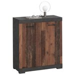FMD Commode avec 2 portes 80x34 9x89 9 cm gris et style ancien