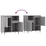 vidaXL Buffet Sonoma gris 60x35x70 cm Bois d'ingénierie
