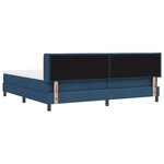 Lit Box Spring vidaXL avec Matelas Bleu 200x200 cm