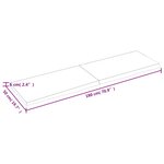 vidaXL Étagère murale 180x50x(2-6) cm bois de chêne massif non traité