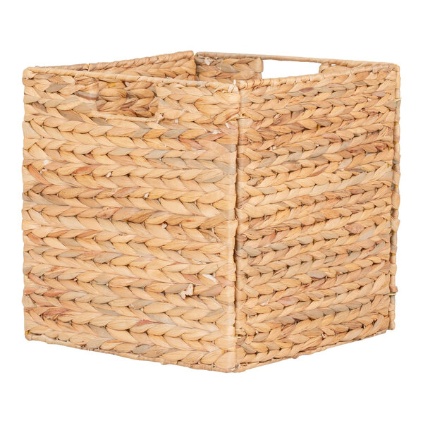Panier pliable en jacinthe d'eau 30 x 30 x 30 cm