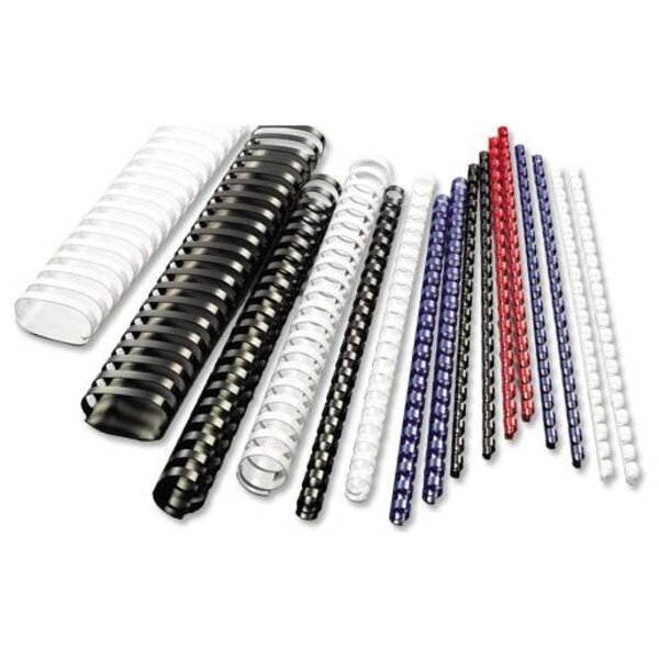 Lot de 100 CombBind Peignes de reliure noir 12 mm GBC