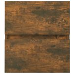 vidaXL Armoire de lavabo Chêne fumé 41x38 5x45 cm Bois d'ingénierie