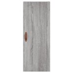 vidaXL Buffet haut Sonoma gris 34 5x34x180 cm Bois d'ingénierie
