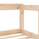 vidaXL Cadre de lit enfant avec tiroirs 70x140 cm bois de pin massif