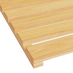 vidaXL Tapis de bain bambou 54x36 cm