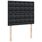 vidaXL Sommier à lattes de lit matelas Noir 120x200 cm Similicuir