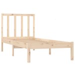 vidaXL Cadre de lit Bois de pin massif 90x200 cm
