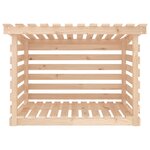 vidaXL Support pour bois de chauffage 108x73x79 cm Bois de pin