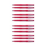 Stylo Feutre Flair Original Nylon Pte Moyenne Rouge x 12 PAPER MATE