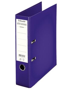 Classeur à levier Chromos A4 Dos de 80 mm Violet ESSELTE