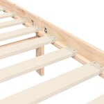vidaXL Cadre de lit avec tête de lit 140x190 cm bois massif