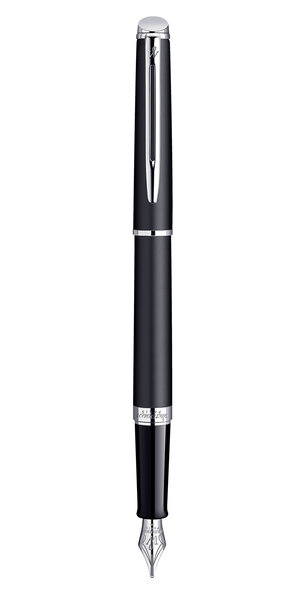 Waterman hemisphere stylo plume  noir mat  plume fine  encre bleue  coffret cadeau