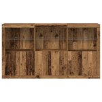 vidaXL Buffet avec lumières LED Bois ancien 181 5 x 37 x 100 cm