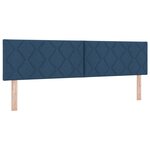 Lit Box Spring vidaXL avec Matelas Bleu 180x200 cm Tissu