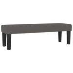 vidaXL Sommier à lattes de lit avec matelas Gris 140x190 cm Similicuir