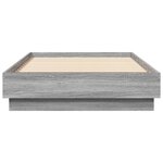 vidaXL Cadre de lit sans matelas avec lumières LED 75x190 cm
