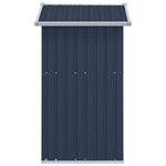 vidaXL Abri de jardin Anthracite 126x97 5x177 cm Acier galvanisé