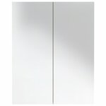 vidaXL Armoire à miroir de salle de bain 60x15x75cm MDF Blanc et chêne
