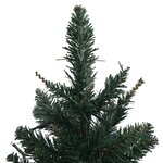 vidaXL Sapin de Noël artificiel pré-éclairé et supports vert 60 cm PVC