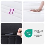 vidaXL Matelas à ressorts bonnell moyen 70x200 cm