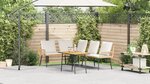 Ensemble de canapé de jardin 2 pièces avec coussins en poly rotin naturel
