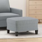 vidaXL Repose-pied Gris clair 60x50x41 cm Tissu
