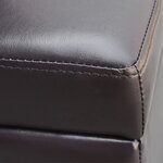 vidaXL Long banc de rangement Bois Marron